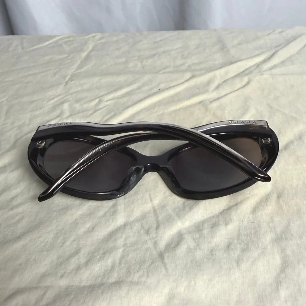 Prada Oversized Dark Brown Tortoiseshell Sunglasses
